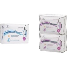 Pratik Ev 8'li Gece 1 Paket + 10'lu Gündüz 2 Paket Hijyenik Kadın Pedi Seti (3 Paket 28 Adet)