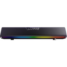 Pratik Ev Aula Gs6 Pro 10W Rgb Bluetooth USB Kablolu Soundbar Hoparlör Player Özellikli Speaker Siyah