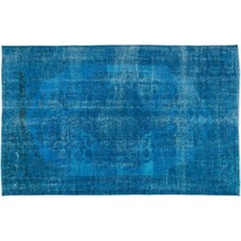 Apex Halı El Dokuması Vintage Yün-Pamuk Turkuaz Halı 15558 168 x 265 cm