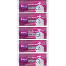 Pratik Ev Mini Boy Güçlü Çöp Torbası, 5'li Paket