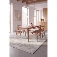 Apex Halı Viskon Makine Halısı Modern Salon Halısı ve Yatak Odası Halısı Oturma Odası Halısı Mono Luxe 4061 Gri