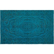 Apex Halı El Dokuması Vintage Yün-Pamuk Turkuaz Halı 23318 179 x 278 cm