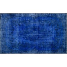 Apex Halı El Dokuması Vintage Yün-Pamuk Mavi Halı 23459 168 x 281 cm