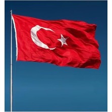 Pratik Ev 1. Sınıf Alpaka Kumaş Türk Bayrağı 60X90