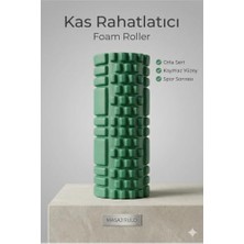 Pratik Ev Foam Roller Masaj Rulosu Orta Sert, Spor Sonrası Kas Gevşetici Yoga Pilates Fitness Masaj Köpüğü