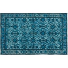 Apex Halı El Dokuması Vintage Yün-Pamuk Turkuaz El Oyması Halı 2631 160 x 259 cm