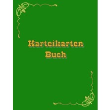 Pratik Ev Karteikarten Buch, 100 Seiten A4, Birçok Mesleğe Uygun, Müşteri Verileri Için Kartvizit Defteri, Grün, German Edition