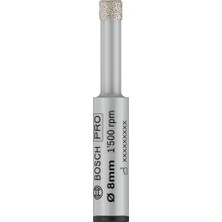 Pratik Ev 1x Döner Matkaplar Için Pro Ceramic Dry Matkap Ucu, Silindirik Şaft, Dönmeler, Sert Fayanslar, Ø 8 mm
