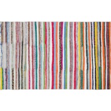 Apex Halı El Dokuması Vintage Yün-Pamuk Çizgili Çaput Halı 31771 171 x 270 cm