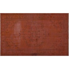 Apex Halı El Dokuması Vintage Yün-Pamuk Turuncu Halı 22601 163 x 265 cm