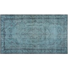 Apex Halı El Dokuması Vintage Yün-Pamuk Mavi Halı 23360 168 x 285 cm
