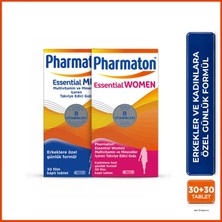 Pharmaton Essential Men&Women 30 Tablet - Multivitamin İçeren Magnezyum ve Vitamin B, D