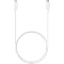 Pratik Ev Usb-C - Usb-C 45 W Pd Type-C Pd/qc Hızlı Şarj/data Kablosu, Beyaz, 1metre