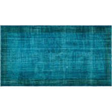 Apex Halı El Dokuması Vintage Yün-Pamuk Turkuaz Halı 23090 161 x 295 cm