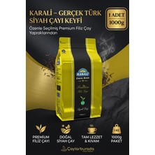 Karali Çay Karali Premium Filiz Dökme Çay 1000 gr Siyah Çay Kalitesi ile Doğal Harman Rize Menşeli