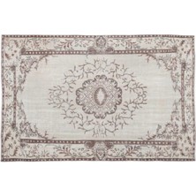 Apex Halı El Dokuması Vintage Yün-Pamuk Bej Halı 15787 180 x 277 cm