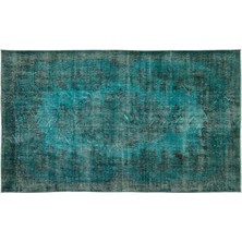 Apex Halı El Dokuması Vintage Yün-Pamuk Turkuaz Halı 17495 168 x 281 cm