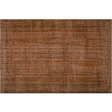 Apex Halı El Dokuması Vintage Yün-Pamuk Kahve Halı 27065 186 x 273 cm