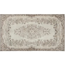 Apex Halı El Dokuması Vintage Yün-Pamuk Bej Halı 15242 162 x 284 cm