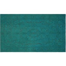 Apex Halı El Dokuması Vintage Yün-Pamuk Turkuaz Halı 29034 164 x 280 cm