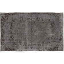 Apex Halı El Dokuması Vintage Yün-Pamuk Gri Halı 13719 167 x 276 cm