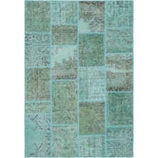 Apex Halı El Dokuma Patchwork Turkuaz 25015 160 cm x 230 cm