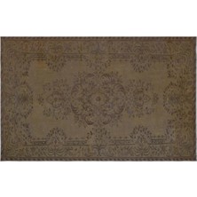 Apex Halı El Dokuması Vintage Yün-Pamuk Kahve Halı 26861 168 x 258 cm