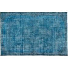 Apex Halı El Dokuması Vintage Yün-Pamuk Turkuaz Halı 15887 188 x 291 cm