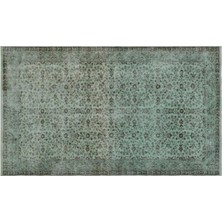 Apex Halı El Dokuması Vintage Yün-Pamuk Yeşil Halı 23043 173 x 293 cm