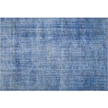 Apex Halı El Dokuması Vintage Yün-Pamuk Mavi Halı 27181 221 x 315 cm