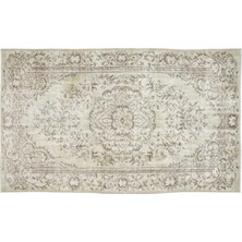 Apex Halı El Dokuması Vintage Yün-Pamuk Bej Halı 10616 168 x 285 cm