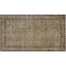 Apex Halı El Dokuması Vintage Yün-Pamuk Kahve Halı 34242 162 x 288 cm