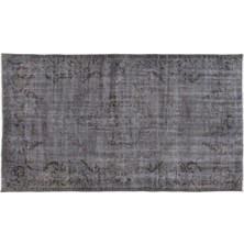 Apex Halı El Dokuması Vintage Yün-Pamuk Gri Halı 12434 163 x 285 cm