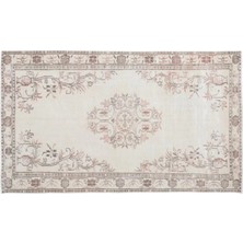 Apex Halı El Dokuması Vintage Yün-Pamuk Bej Halı 16367 165 x 283 cm