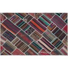 Apex Halı El Dokuması Patchwork Vintage Yün-Pamuk Naturel Halı 25533 156 x 242 cm