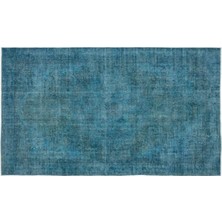 Apex Halı El Dokuması Vintage Yün-Pamuk Turkuaz Halı 13428 169 x 292 cm