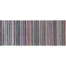 Apex Halı El Dokuması Vintage Yün-Pamuk Çizgili Çaput Halı 31696 150 x 383 cm