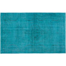 Apex Halı El Dokuması Vintage Yün-Pamuk Turkuaz Halı 22700 158 x 255 cm