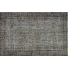 Apex Halı El Dokuması Vintage Yün-Pamuk Gri Halı 34333 175 x 277 cm