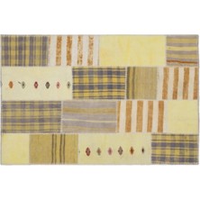 Apex Halı El Dokuması Patchwork Vintage Yün-Pamuk Renkli Halı 1435 120 x 180 cm