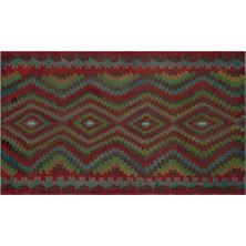 Apex Halı El Dokuması Vintage Yün-Pamuk Geometric Halı 32239 178 x 306 cm