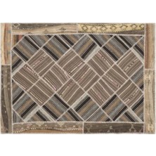 Apex Halı El Dokuması Patchwork Vintage Yün-Pamuk Çizgili Halı 11525 170 x 235 cm