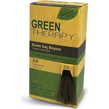 Tasumasuco Green Therapy Krem Saç Boyası 3.0 Koyu Kahve Amonyaksız Bitkisel İçerik ile Saç Bakım Etkisi