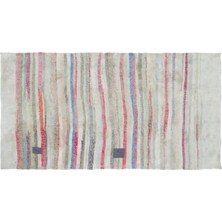 Apex Halı El Dokuması Vintage Yün Pamuk Çizgili Halı 31670 136X252 cm