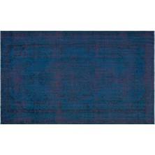 Apex Halı El Dokuması Vintage Yün-Pamuk Mavi Halı 28039 160 x 267 cm