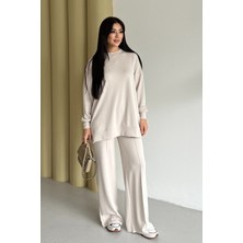 Feela Moda Kadın Oysh Modal Oversize Tesettür Tunik Takım 2020