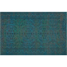 Apex Halı El Dokuması Vintage Yün-Pamuk Turkuaz Halı 28391 168 x 262 cm