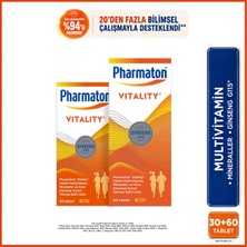 Pharmaton Vitality 60 Tab & Pharmaton Vitality 30 Tab İkili Avantaj Paketi