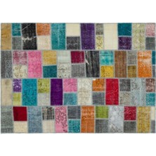 Apex Halı El Dokuması Patchwork Vintage Yün-Pamuk Multi Naturel Halı 20569 170 x 238 cm