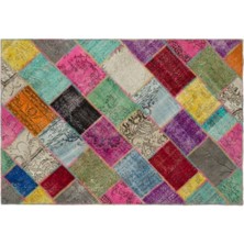 Apex Halı El Dokuması Patchwork Vintage Yün-Pamuk Multi Naturel Halı 20981 160 x 234 cm
